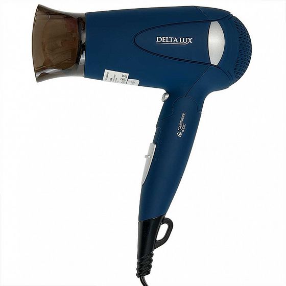 Фен Delta LUX DL-0936 1400Вт синий складной
