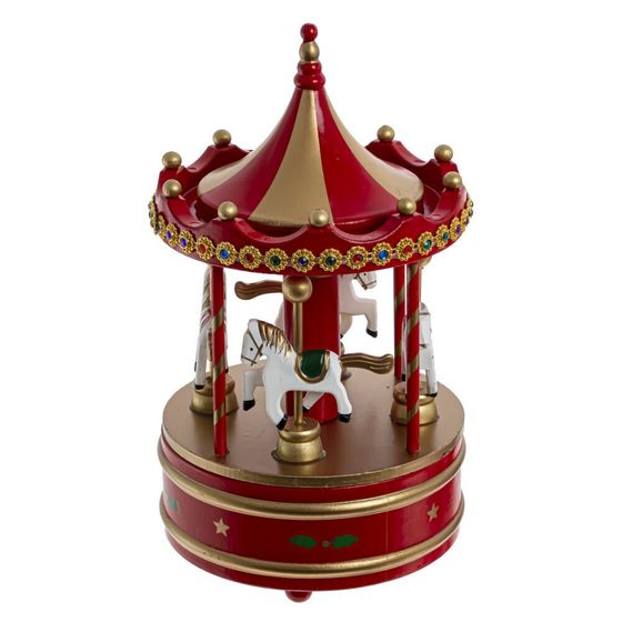 Фигурка декоративная музыкальная &quot;Карусель&quot;, L13 W13 H23 см