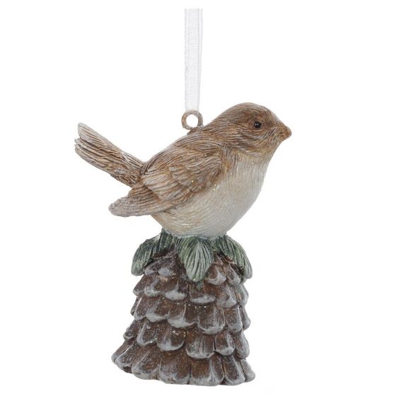 Фигурка декоративная подвесная &quot;Птичка&quot;, L5 W4 H7 см, 4в.