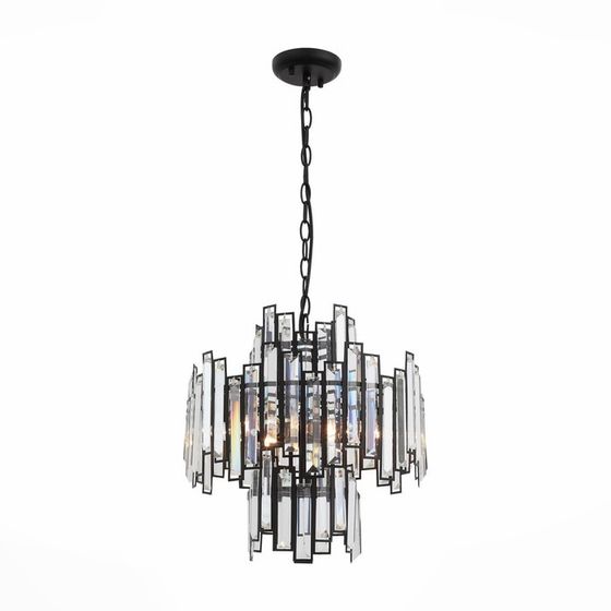 Люстра подвесная St Luce. SL665.443.06. Chiarezza. 6х40 Вт, E14, 36х36х55 см, цвет чёрный