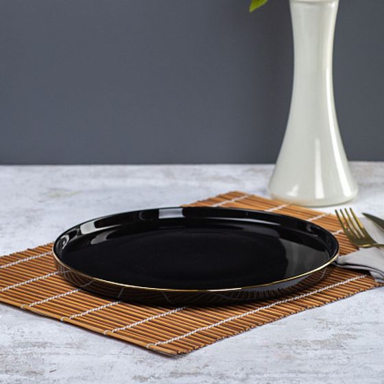 Тарелка десертная BLACK GOLD 21см