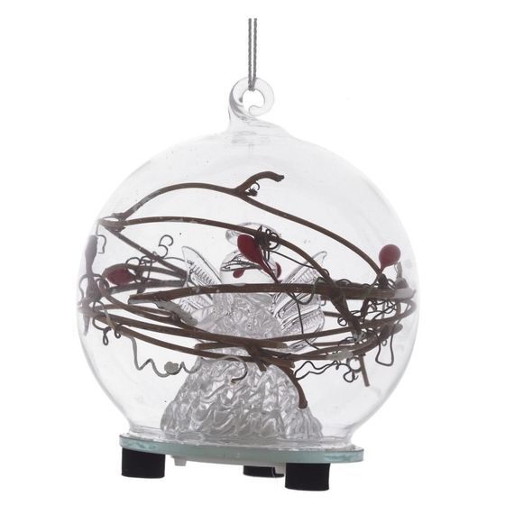 Украшение новогоднее &quot;Ангел&quot; с подсветкой, D 8 см, L8 W8 H9,5 см