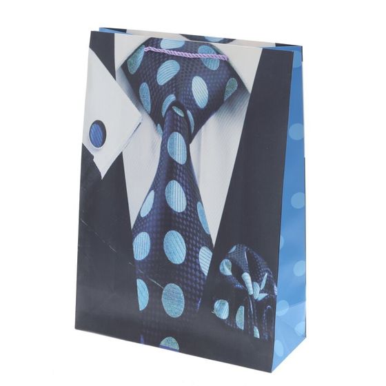 Пакет подарочный (бумага 210г/м2, блок микс 12шт), L30 W12 H41,5 см, 4в.