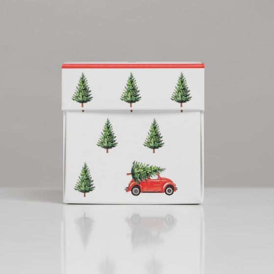 !09 Комплект из 5 штук: Бонбоньерка «С новым годом», 6,5 х 6,5 х 6,5 см.