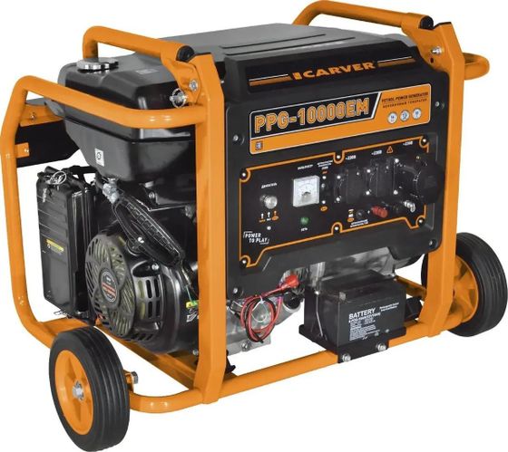Генератор бензиновый Carver PPG-10000EM 7.5кВт (01.020.00031)