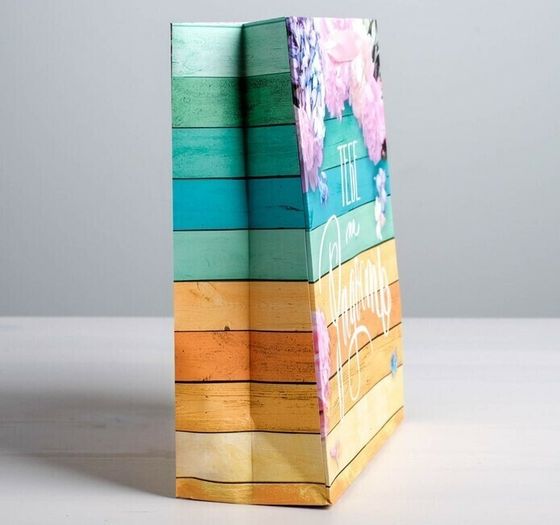 !09 НАБОР 2 ШТУКИ - Пакет ламинированный вертикальный «Тебе на радость», ML 23 × 27 × 8 см