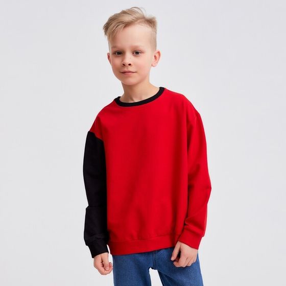 Джемпер для мальчика MINAKU: Casual Collection KIDS цвет красный, рост 152