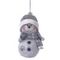 Фигурка декоративная подвесная &quot;Снеговик&quot;, L4,5 W4,5 H8,5 см, 2в.
