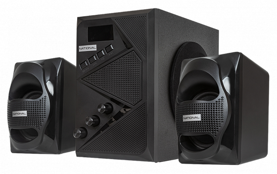 Колонки 2.1 National NAS-1290 30Вт черный