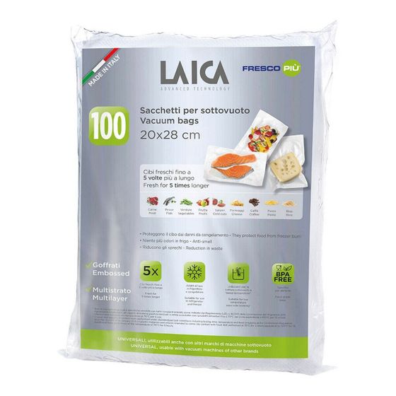 Вакуумные пакеты LAICA VT3501 100 Предметы 20 x 28 cm