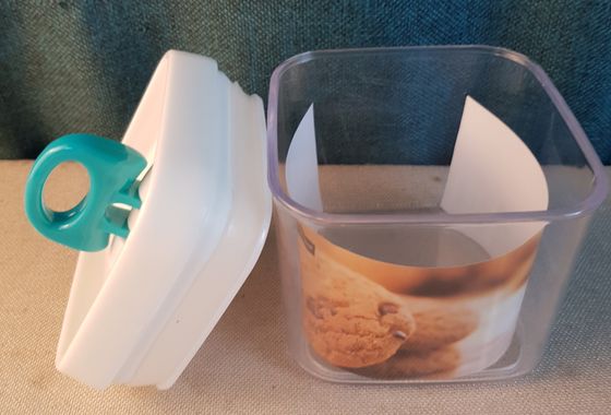 !09 Герметическая емкость для хранения,вакуумная крышка 0,4 л, Франция форма квадрат