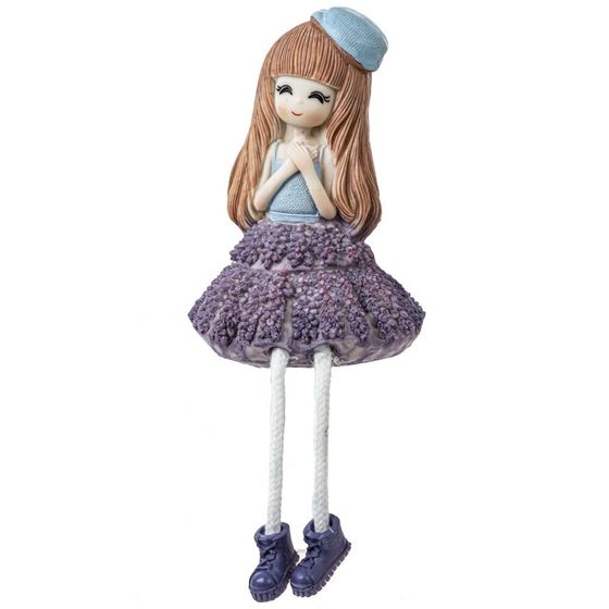 Фигурка декоративная &quot;Девочка&quot;, Д9,5 Ш9,5 В14 см, 2в.