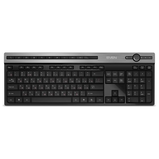 Клавиатура Sven KB-E5500W беспров. черный (SV-021931)