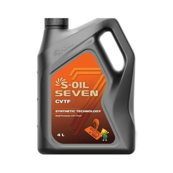 Масло трансмиссионное S-OIL CVTF, синтетическое, 4 л