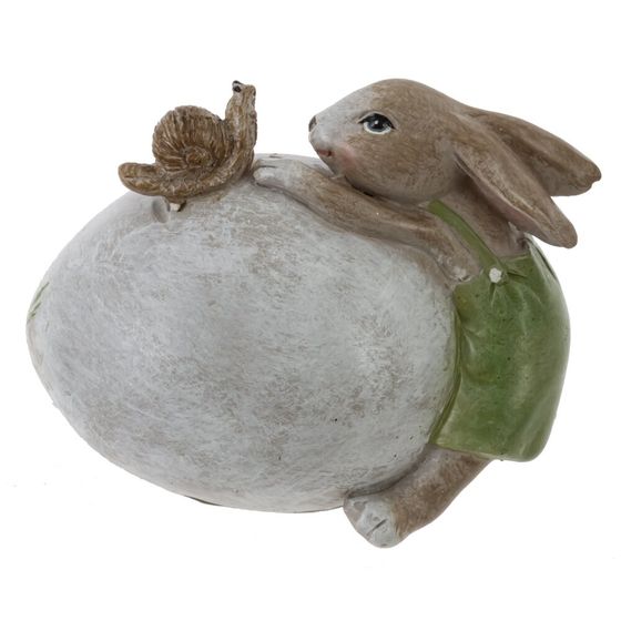 Фигурка декоративная "Заяц с яйцом", L8 W5 H6,5 см