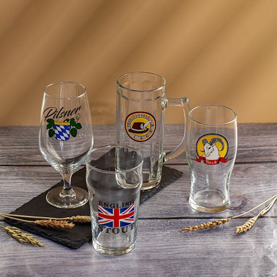Набор бокалов для пива ВРЕМЯ ДЕГУСТАЦИЙ КРАФТ БИР 4шт mix
