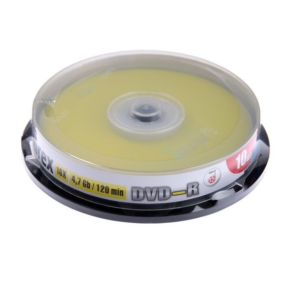 Диск DVD-R Mirex Brand, 16x, 4.7 Гб, Cake Box, 10 шт