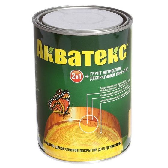 Грунт-антисептик &quot;Акватекс&quot;, сосна, 0,8 л