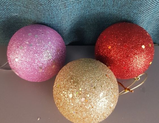 !09 НАБОР ЕЛОЧНЫХ ШАРОВ(НАБОР 6 ШТУК) &quot;АФРИКА&quot; 8 СМ., ЦВЕТ МИКС