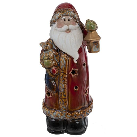 Фигурка декоративная c подсветкой &quot;Дед Мороз&quot; (LR44x3), L8 W7 H17,5 см, 2в.