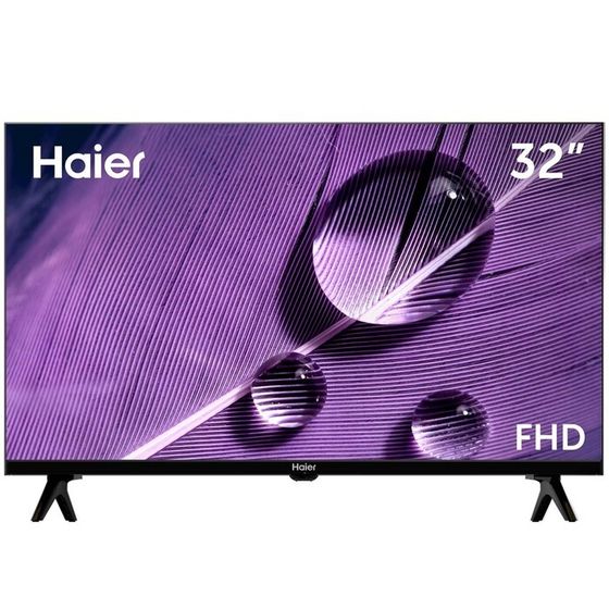 Телевизор Haier SMART TV S1, 32&quot;, 1920х1080, DVB-T2/C/S2, HDMI 3, USB 2, SmartTV, чёрный