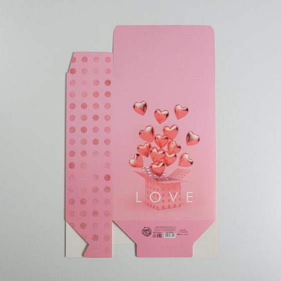 !09 Коробка складная «С любовью», 3 штуки 22 × 30 × 10 см.