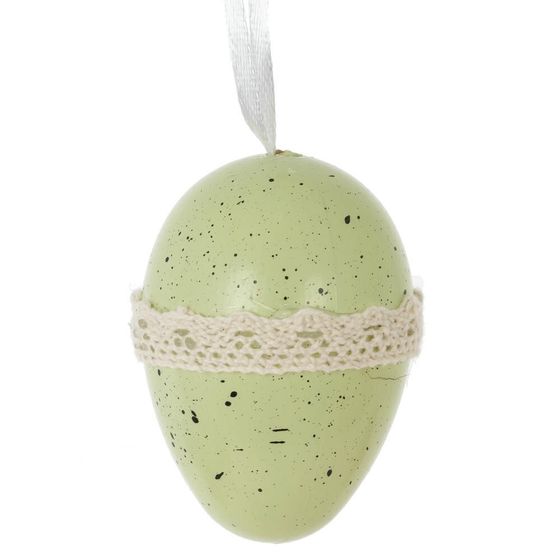 Набор из 12-ти изделий декоративных подвесных "Яйцо" (4*6), L18,5 W18,5 H4 см