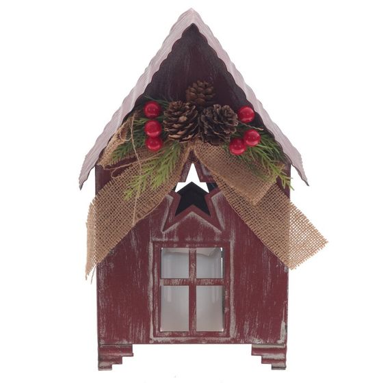Изделие декоративное с подсветкой &quot;Домик&quot; (2хAA н/п), L19,5 W16 H30,5 см
