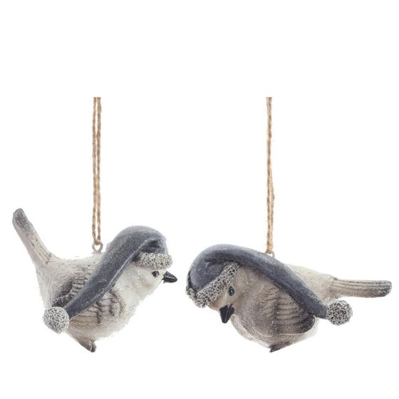 Фигурка декоративная подвесная &quot;Птичка&quot;,   L7 W4,5 H4,5 см, 2в.