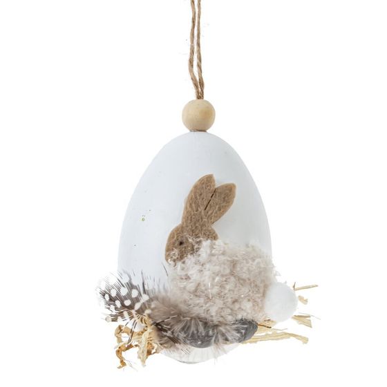 Изделие декоративное подвесное &quot;Яйцо&quot; (блок 6шт), L5 W6 H9 см, 3в.