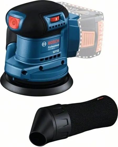 Эксцентриковая шлифмашина аккум. Bosch GEX 185-Li 18В без АКБ и ЗУ d=125мм (06013A5020)