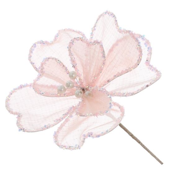 Цветок искусственный &quot;Магнолия&quot;, L18 W18 H35 см