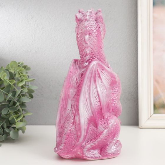 !09 Фигурка &quot;Дракон&quot; 25,5х12х13 см, цвет розовый