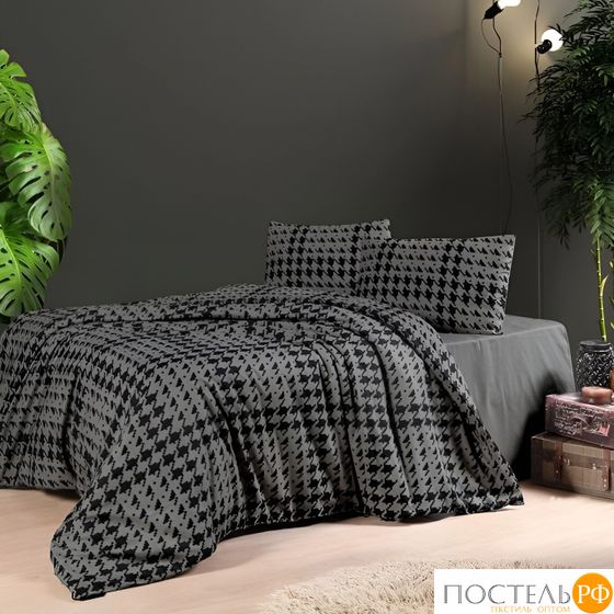 Постельное белье Карвен фланель евро N244 SADORA Anthracite