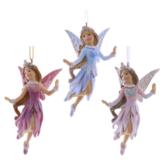 Украшение новогоднее "Фея", L6 W6 H11 см, 3в.