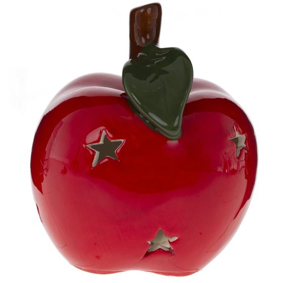 Фигурка декоративная с подсветкой &quot;Яблоко&quot; (LR44х2), L9,, L9 W9,5 H11 см