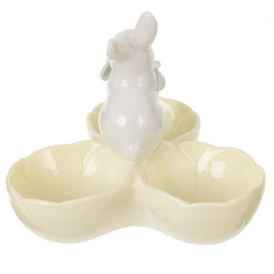 Подставка для 3-х яиц "Заяц", L10,5 W10,5 H9,5 см