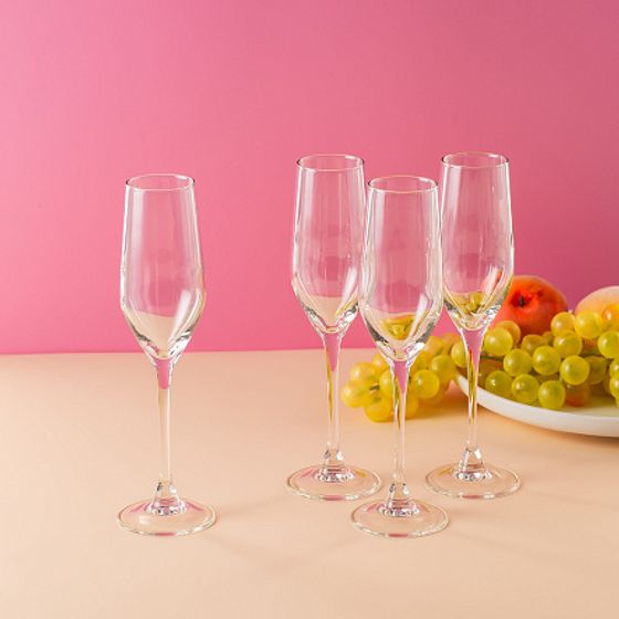 Набор бокалов ВРЕМЯ ДЕГУСТАЦИЙ ШАМПАНЬ 4шт 160мл