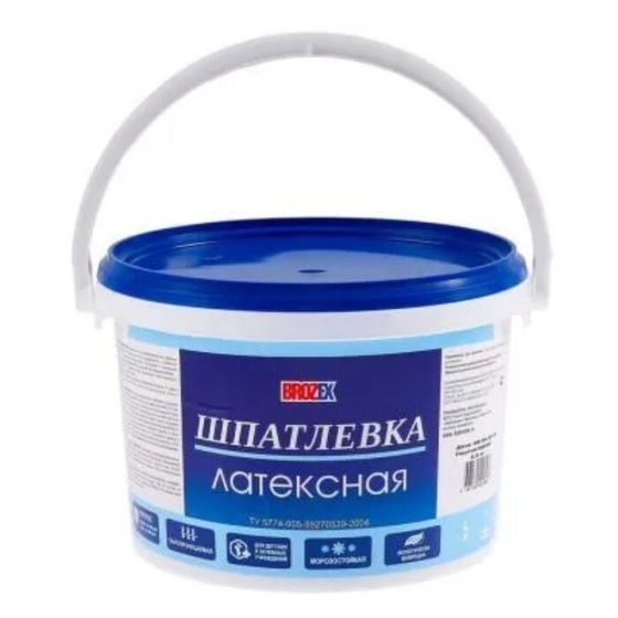 Шпатлёвка латексная Brozex, 3,0 кг