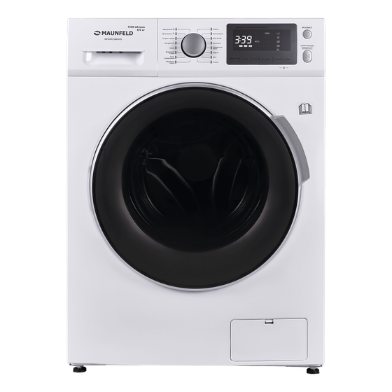 Стиральная машина Maunfeld MFWM1586WHS белый, стирка 8кг, сушка 6кг, 1500об/мин, с паром, инвертор