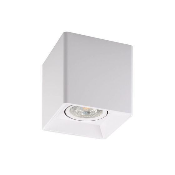 DK3030-WH  Накладной поворотный светильник под сменную лампу SORO, IP20, 15W, GU5.3, LED, белый, пла