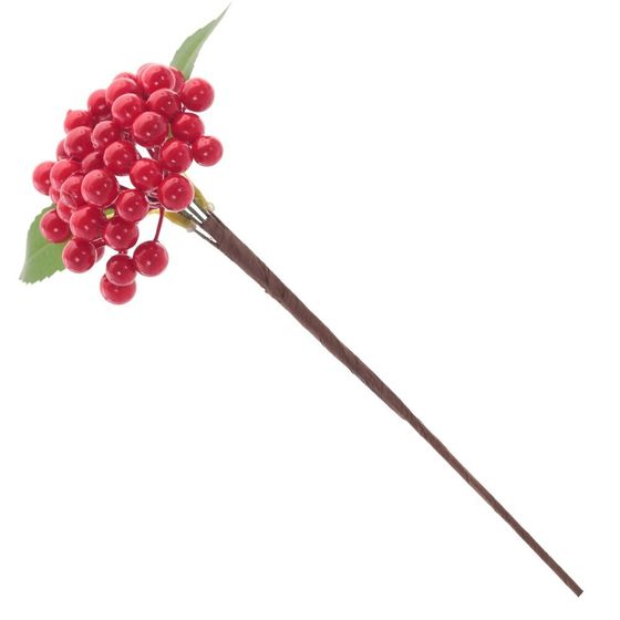 Ветка искусственная &quot;Ягода&quot;, L12 W10 H27 см, 3в.