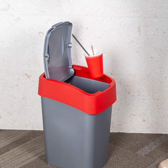 Контейнер для мусора FLIP BIN 50л красный