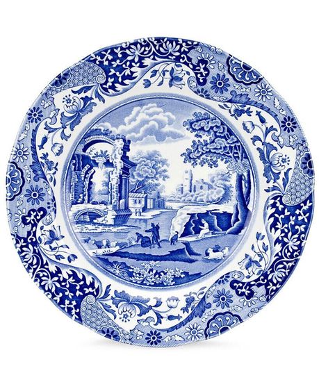 Blue Italian Dinner Plate, 10.5&quot;