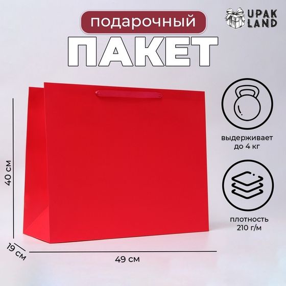 Пакет ламинированный горизонтальный «Фуксия», XL 49×40×19 см