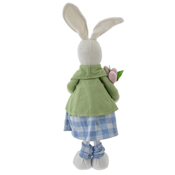 Игрушка набивная &quot;Заяц/Зайка&quot;, L16 W9 H38 см, 2в.