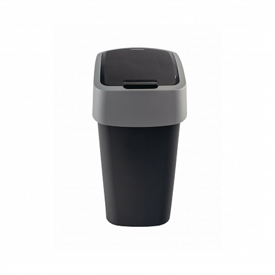 Контейнер для мусора FLIP BIN чёрный/серый 9л