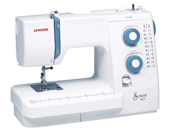 Швейная машина Janome Sewist 521 белый/голубой