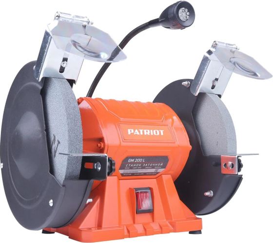 Станок заточной Patriot GM 200 L Expert 550Вт 2980об/мин 200мм (160301536)
