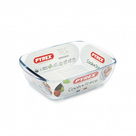 Блюдо с крышкой Cook <(>&<)> Store 28х20x8см 2.5л прямоугольное